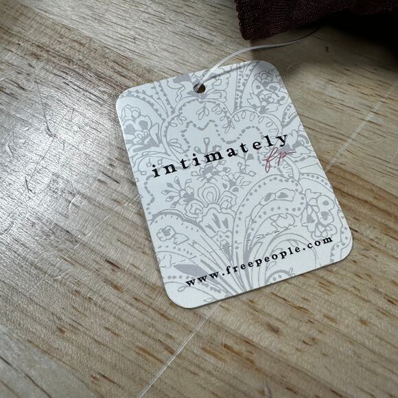 Free People Night Owl Bodysuit in Nutmeg Women's Size Medium New With Tags - Picture 5 of 12